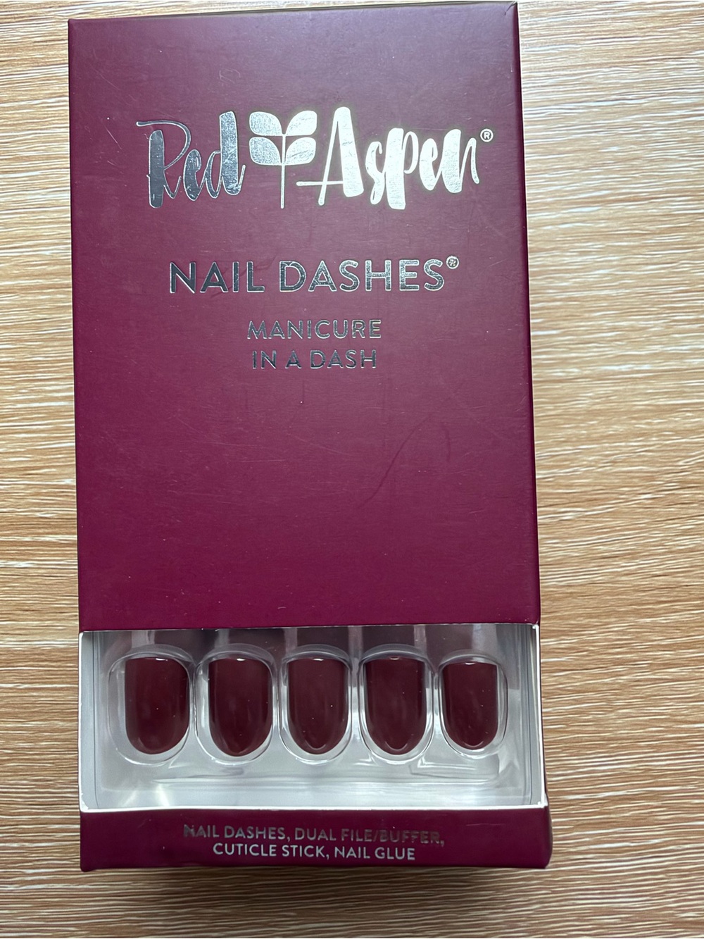 Red Aspen - Purple Rae - Press On Nails Kit - NEW! Short Square - Purple